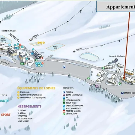 200m Pistes - 4 Personnes - Adervielle Апартаменты *