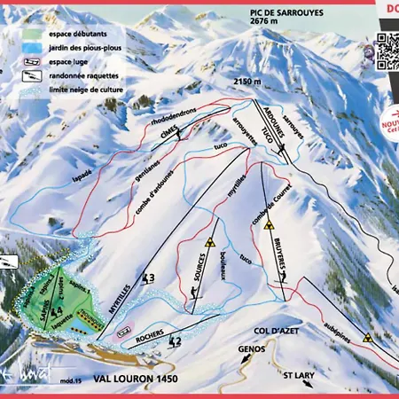 Апартаменты Val Louron, Vue Montagne A 200 M Des Pistes Genos